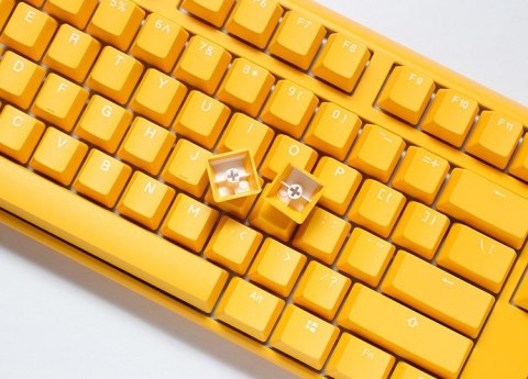 Ducky One 3 TKL klawiatura Gaming USB QWERTY Angielski Żółty