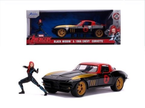 Auto Marvel Black Widow Chevy 1966 1:24 Dickie