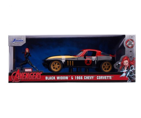 Auto Marvel Black Widow Chevy 1966 1:24 Dickie