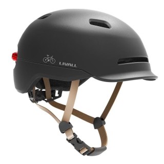 Smart Kask Miejski Livall C20 LED/SOS Czarny Roz. M 54-58cm