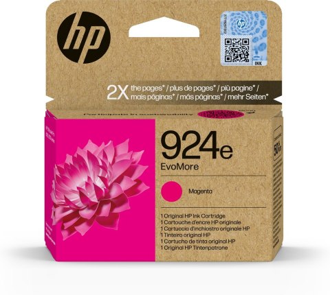 HP Oryginalny purpurowy tusz 924e EvoMore