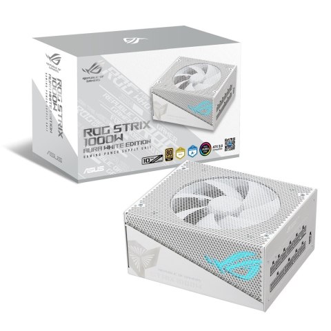 ASUS ROG -STRIX-1000G-AURA-WHITE-GAMING moduł zasilaczy 1000 W 24-pin ATX ATX Biały