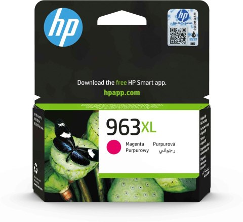 HP 963XL oryginalny wysokowydajny wkład atramentowy purpurowy