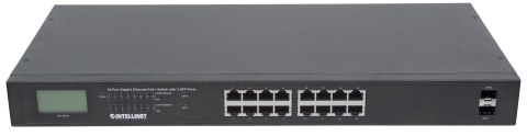 INTELLINET SWITCH GIGABIT 16X RJ45, POE+, 2X SFP,