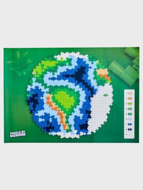 Plus Plus Puzzle By number Ziemia 800 elementów 3914 DANTE