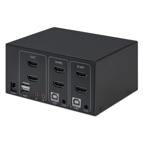 MANHATTAN PRZEŁĄCZNIK KVM HDMI/USB 2X1 DUAL-MONITO