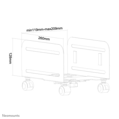 PC AKCESORIA DESK MOUNT 10KG CPU-M100BLACK NEWSTAR