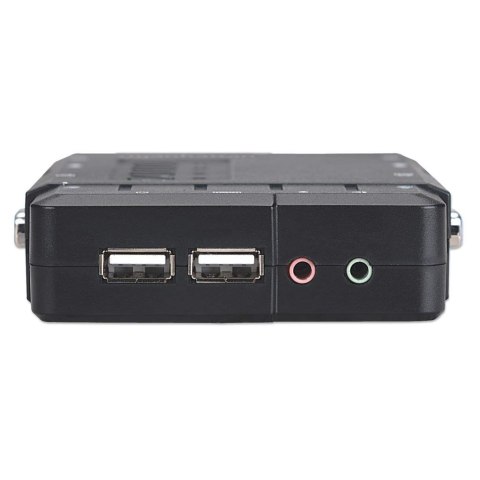 Przełącznik KVM VGA/USB 4x1 4-Portowy z Audio/Mic