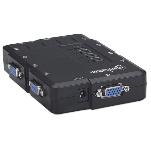 Przełącznik KVM VGA/USB 4x1 4-Portowy z Audio/Mic