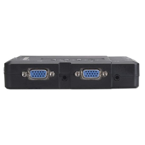 Przełącznik KVM VGA/USB 4x1 4-Portowy z Audio/Mic