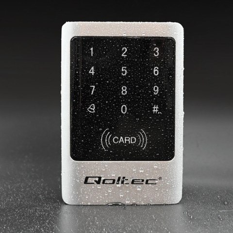 QOLTEC ZAMEK SZYFROWY MIMAS Z CZYTNIKIEM RFID | KOD | KARTA | BRELOK | DZWONEK | IP68 | EM