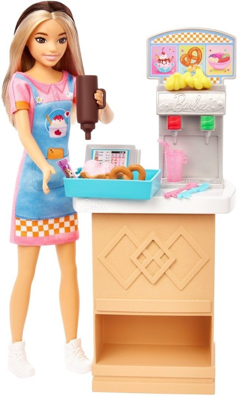 Lalka Barbie Skipper Pierwsza praca Bar z przekąskami HKD79 MATTEL