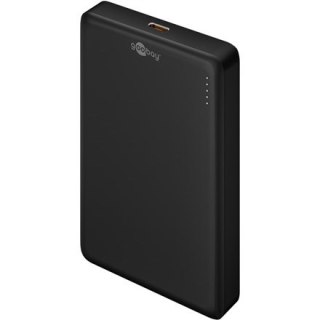 Magnetyczny bezprzewodowy power bank Goobay | 70183 | 10000 mAh | Złącze USB-C | Czarny