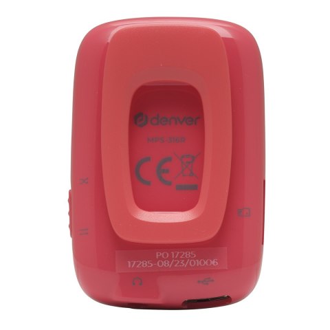 Odtwarzacz MP3 Denver MPS-316R 1" 16GB różowy