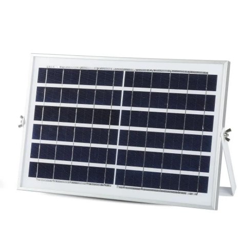 Projektor LED Solarny V-TAC 12W Czarny IP65, Pilot, Timer VT-25W 6000K 550lm