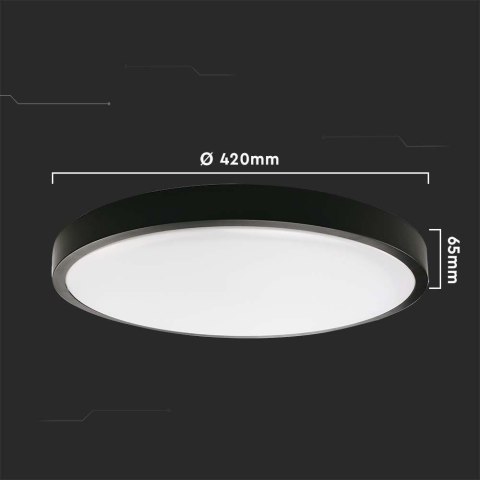 30W PLAFON LED Z MIKROFALOWYM CZUJNIKIEM RUCHU / ŚREDNICA: 420MM / BARWA:4000K / KLOSZ: OKRĄGŁY MLEC