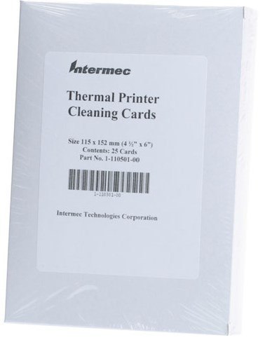 Honeywell Cleaning card for 4" wide Industrial Printers