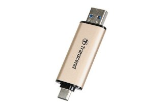 Transcend JetFlash 930C pamięć USB 128GB USB Type-A / USB Type-C 3.2 Gen 1 (3.1 Gen 1) Złoto