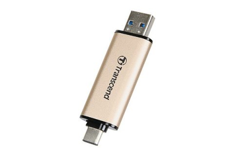 Transcend JetFlash 930C pamięć USB 128GB USB Type-A / USB Type-C 3.2 Gen 1 (3.1 Gen 1) Złoto