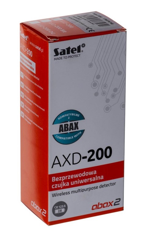 Bezprzewodowa czujka uniwersalna SATEL AXD-200