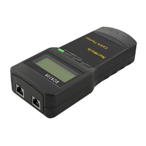 QOLTEC TESTER OKABLOWANIA LAN | RJ45 | RJ12 | BNC