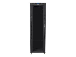 LANBERG SZAFA STOJĄCA RACK 19" 42U 600X800 DRZWI SZKLANE LCD CZARNA FF01-6842-12BL (FLAT PACK)