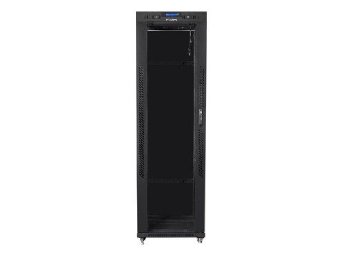 LANBERG SZAFA STOJĄCA RACK 19" 42U 600X800 DRZWI SZKLANE LCD CZARNA FF01-6842-12BL (FLAT PACK)