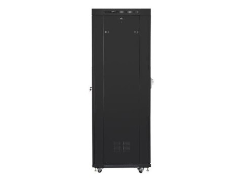 LANBERG SZAFA STOJĄCA RACK 19" 42U 600X800 DRZWI SZKLANE LCD CZARNA FF01-6842-12BL (FLAT PACK)