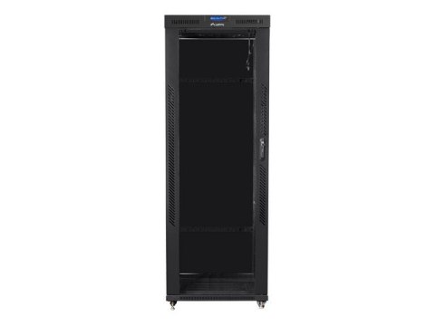 LANBERG SZAFA STOJĄCA RACK 19" 42U 800X1000 DRZWI SZKLANE LCD CZARNA FF01-8042-12BL (FLAT PACK)