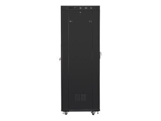 LANBERG SZAFA STOJĄCA RACK 19" 42U 800X800 DRZWI SZKLANE LCD CZARNA FF01-8842-12BL (FLAT PACK)