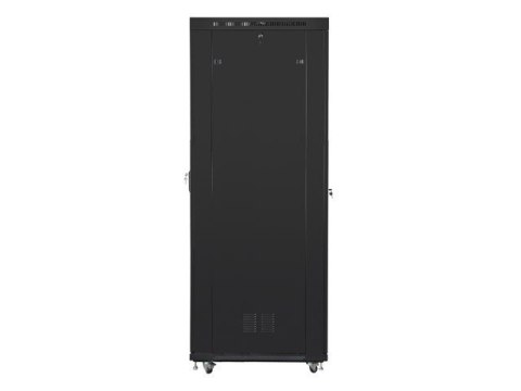 LANBERG SZAFA STOJĄCA RACK 19" 47U 800X1000 DRZWI SZKLANE LCD CZARNA FF01-8047-12BL (FLAT PACK)