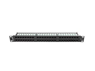 Patch panel Lanberg PPU6-1048-B (1U; kat. 6; 48xRJ-45)