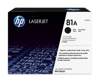 HP Oryginalny wkład laserowy 81A LaserJet, czarny