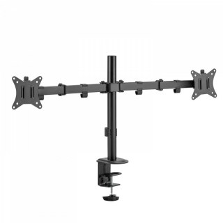 DUAL MONITOR CLAMP DESK MOUNT/81CM/32IN DISPLAYS W/ GROMMET