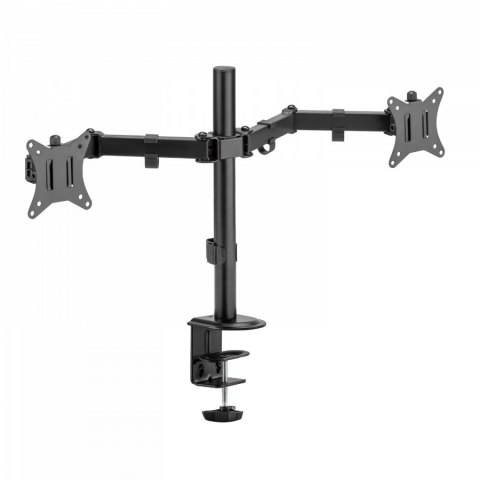 DUAL MONITOR CLAMP DESK MOUNT/81CM/32IN DISPLAYS W/ GROMMET