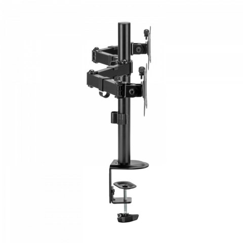 DUAL MONITOR CLAMP DESK MOUNT/81CM/32IN DISPLAYS W/ GROMMET