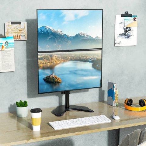 Techly ICA-LCD 2520V uchwyt / stojak do monitorów 68,6 cm (27") Biurko Czarny