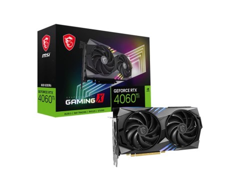 MSI GeForce RTX 4060 Ti GAMING X 8G NVIDIA 8 GB GDDR6 DLSS 3