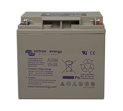 Victron Energy 12V/22Ah AGM Deep Cycle Batt.