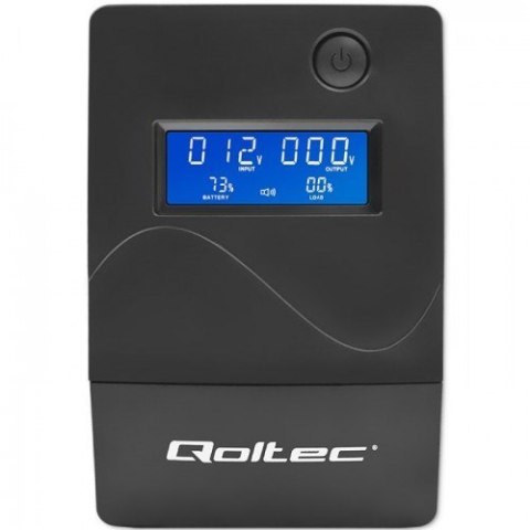 QOLTEC ZASILACZ AWARYJNY UPS 850VA | 480W | LCD | USB | RJ45