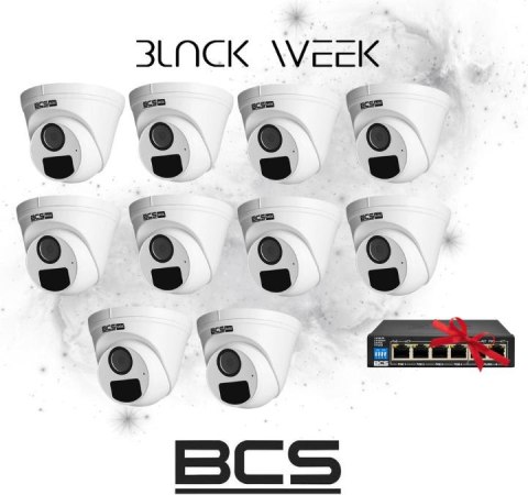 Kamera BCS BASIC BCS-B-EIP15FR3(2.0) Opakowanie zbiorcze 10szt. Gratis Switch PoE