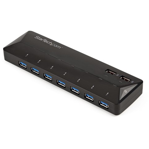 7-PT USB 3.0 HUB + CHARGE PTS/2X2.4A DEDICATED FAST CHARGE PTS