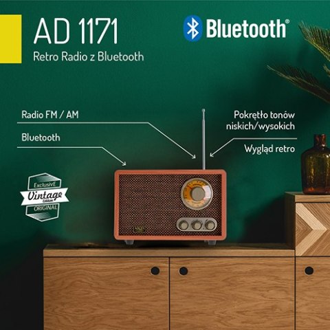 Retro Radio z Bluetooth