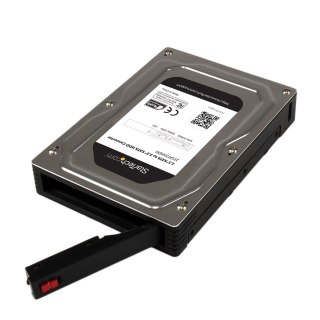 StarTech.com 25SAT35HDD panel drive bay 8,89 cm (3.5") Taca napędu pamięci masowej Czarny, Srebrny