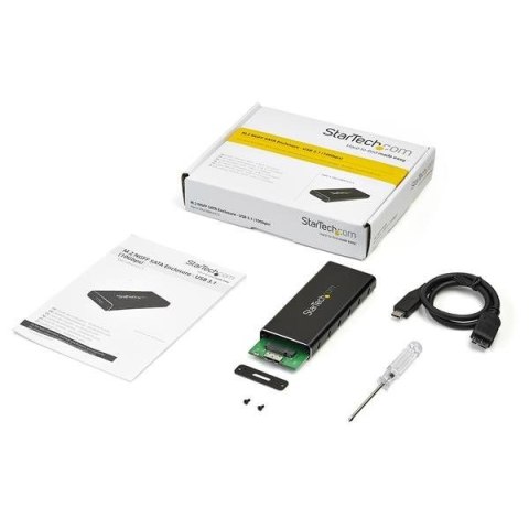 StarTech.com SM21BMU31C3 obudowa do dysków twardych Obudowa SSD Czarny, Srebrny M.2