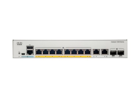 Cisco Catalyst C1000-8T-E-2G-L łącza sieciowe Zarządzany L2 Gigabit Ethernet (10/100/1000) Szary