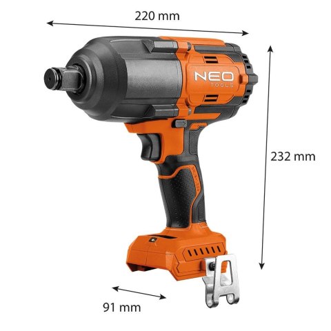 NEO tools 04-618 wkrętak zasilany/zakrętark udarowy