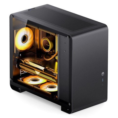 Obudowa Jonsbo U4 Mini Micro-ATX, Szkło Hartowane - Czarna