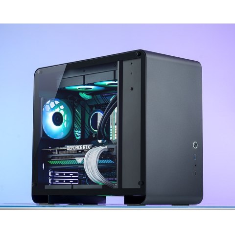 Obudowa Jonsbo U4 Mini Micro-ATX, Szkło Hartowane - Czarna