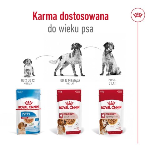 ROYAL CANIN SHN Medium Adult w sosie - mokra karma dla psa dorosłego - 10x140g